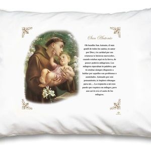 St Anthony Pillow Case - Spanish Prayer